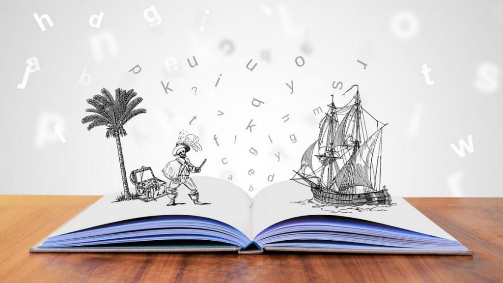 Image représentant des pirates et un bateau